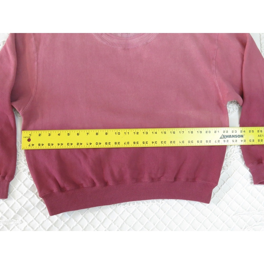 Vtg Y2K 90s Moda Int'l International Hombre Boxy Crop Sweatshirt Medium Fuchsia - Picture 5 of 7